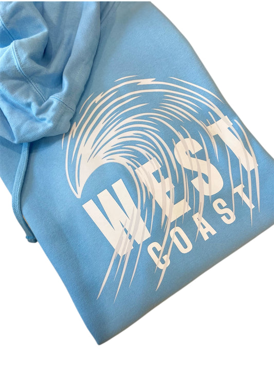 West Coast Wave Hoody (Powder Blue)