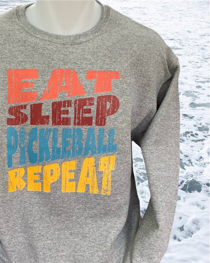 Eat/Sleep/Pickleball/Repeat Crewneck