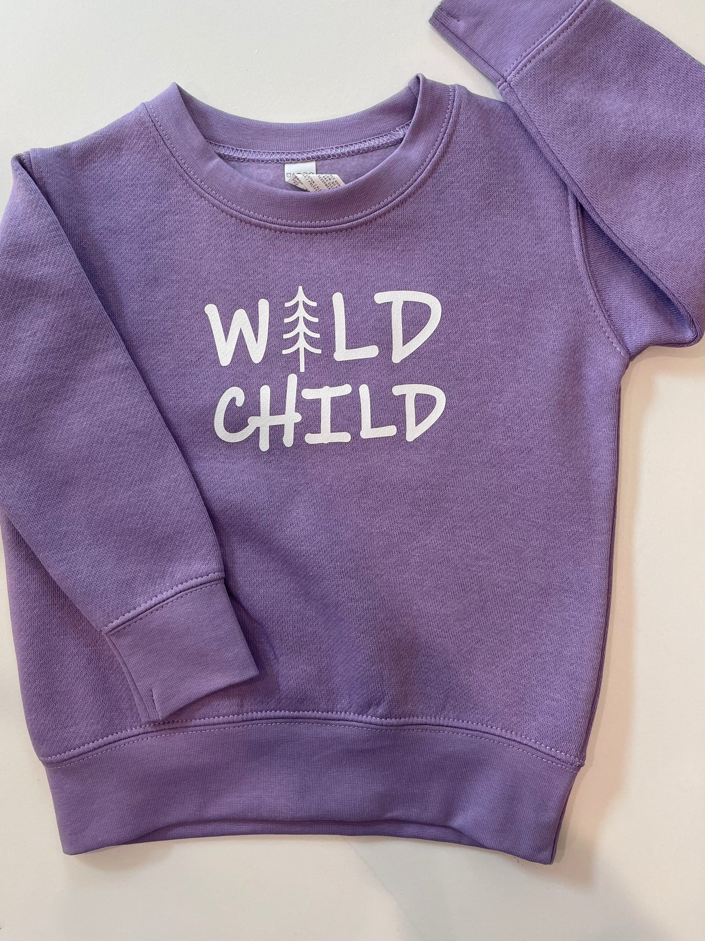 Wild Child Crewneck Sweatshirt - Purplicious