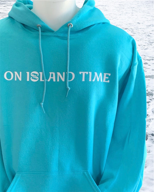 Logo On Island Time Hoody