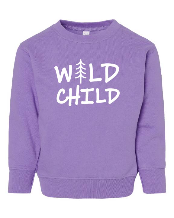 Wild Child Crewneck Sweatshirt - Purplicious