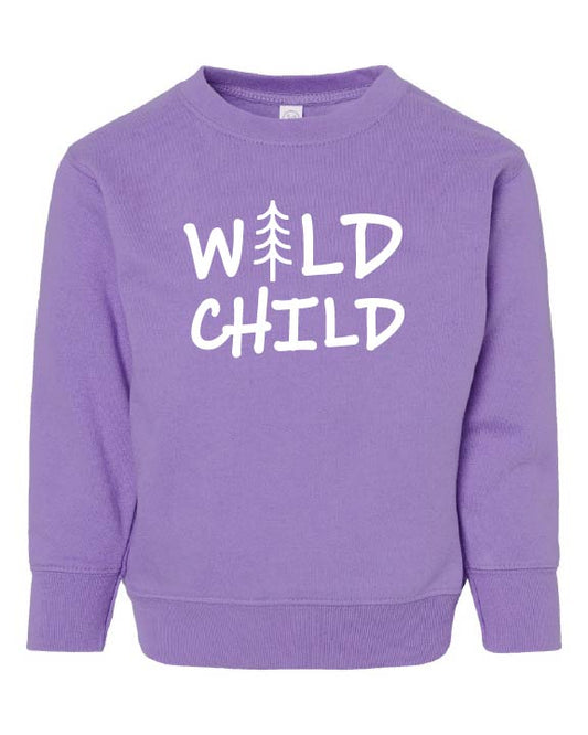 Wild Child Crewneck Sweatshirt - Purplicious